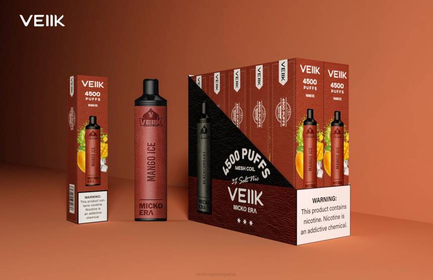 VEIIK Micko Era 4500 inhalaciones desechables de 30 mg hielo de mango 4N408 VEIIK micko lux españa