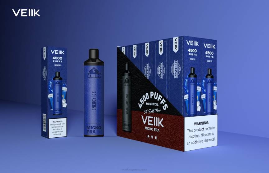 VEIIK Micko Era 4500 inhalaciones desechables de 30 mg hielo energético 4N407 VEIIK micko españa