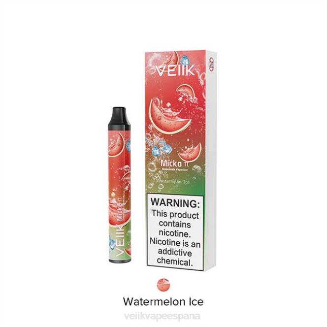 VEIIK Micko Pie vaporizador desechable 600 inhalaciones hielo de sandia 4N4021 VEIIK vape españa